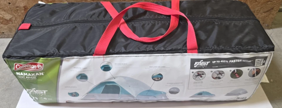 Tienda domo lanzamiento rápido Coleman Namakan 7 personas verde NUEVO Foto 1 de 4