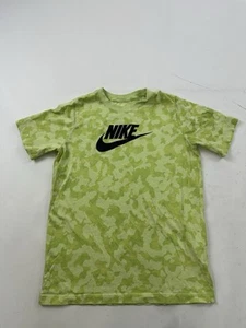 Nike Shirt Youth Boys XL Green Camo Camouflage Front Swoosh Logo - Picture 1 of 6