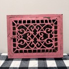 Antique Cast Iron Floor Vent Register Grate 11"x14" With Matching Frame 