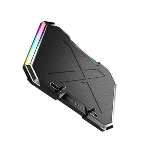 RGB Luminous Kühlbasis Laptop Belüftete Unterstützung Gaming-Laptop-Kühler - Bild 1 von 12