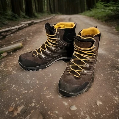 AKU Men's Alterra GTX Gore-tex Hiking Boots Elica Vibram Brown/Ochire 11.5 M US - Image 1 of 4