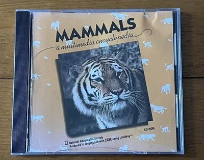 Mammals A Multimedia Encyclopedia PC CD ROM National Geography Society IBM 1990 - Image 1 of 4