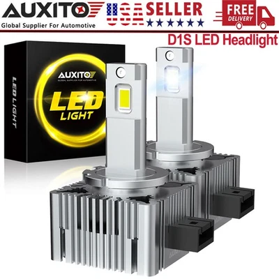 D1S LED Headlight Bulbs D1R HID Xenon Conversion Kit High Low Beam Replace 6500K - Image 1 of 4