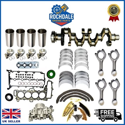 LAND ROVER JAGUAR 204DTD 2.0D CRANKSHAFT W/GEAR + ENGINE REBUILD KIT PARTS - NEW - Image 1 of 4