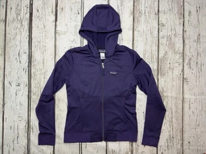 Sudadera con Capucha Patagonia Upslope Para Mujer Púrpura Cremallera Completa Exterior Forrada - Talla M - Imagen 1 de 10