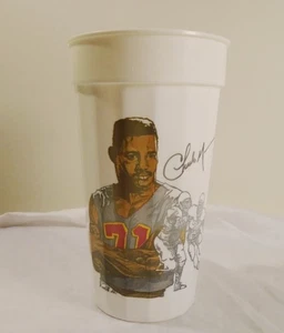 McDonald's 1991-92 Charles Mann taza de plástico coleccionable Washington Redskins - Imagen 1 de 2