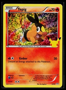 🎴Tepig #013/025 McDonald's 25th Anniversary Promos HOLO Near Mint + - Picture 1 of 2