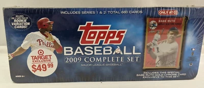 Topps Baseball 2009 Complete Set w/ Bonus Babe Ruth Gold Chrome Card    JR - Image 1 of 4