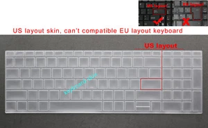 US Keyboard Skin Cover for HP 15.6"inch ProBook 450 G8 455 G8/ 450/455 G9/650 G8 - Picture 1 of 5