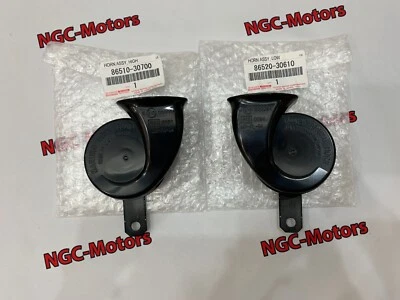 Juego de bocina Lexus LS600 600HL alta baja Toyota 86520-30610 86510-30700 genuino Foto 1 de 4