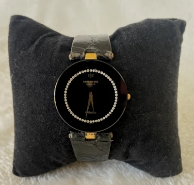 RELOJ DE MANO VINTAGE RAYMOND WIL GENEVE OTHELLO 128-2 CHAPADO EN ORO 18 Foto 1 de 4