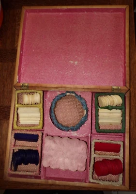 ANCIENNE BOITE A JEUX JETONS NAPOLEON III XIX EME ANTIQUE GAMING GAME BOX ttbe - Photo 1/4