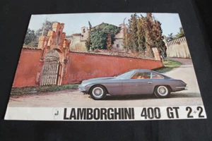 Lamborghini 400 GT 2+2 BP logo Series B/1 English language brochure brochure - Picture 1 of 5