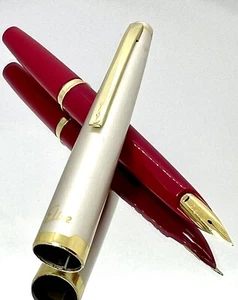 PILOT VINTAGE Fountain Pen Elite-S SCRIPT Deep red Nib-F 1960-1970 model - Picture 1 of 18
