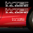 iVTEC DOHC 2.4 2X decal sticker vinyl *WHITE Honda Accord Acura TSX k24