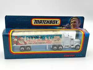 Matchbox 1988 Team Convoy CY16 Scania Box Truck MICA Merry Christmas MIB - Picture 1 of 4