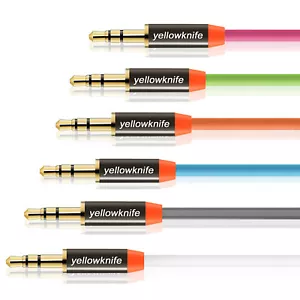 Conector de auriculares estéreo de audio para teleférico auxiliar de 3,5 mm cable macho a macho 3,3/6,6 pies EE. UU. - Imagen 1 de 8