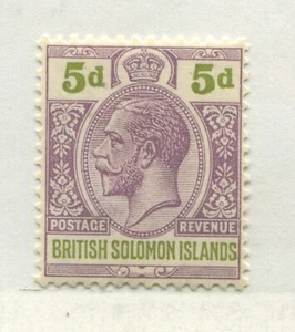 Solomon Islands KGV 1914 5d mint o.g. hinged - Picture 1 of 1