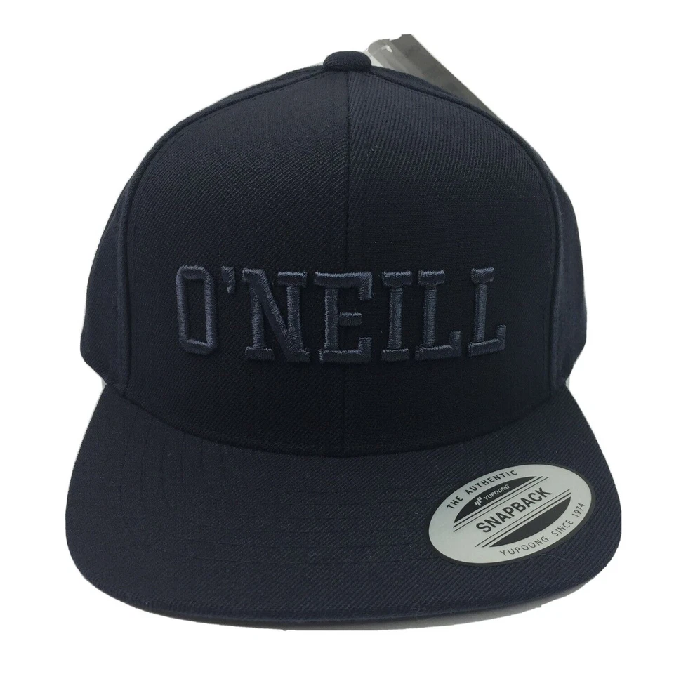 O'neill Snapback Hat Yupoong Wool Dark Blue With Embroidered Logo Cap BRAND NEW - Image 1 of 4
