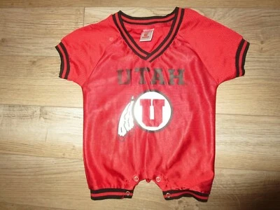 Utah Utes Basketball Football Team Outfit Jersey Baby 6-12m 12m - Image 1 of 2