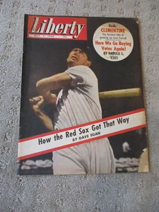 Liberty Magazine - October 5, 1946 TED WILLIAMS Baseball Cover * - Imagen 1 de 2