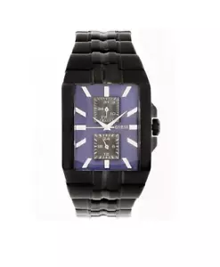 RELOJ GUESS ACERO NEGRO IP ESFERA AZUL HOMBRE MULTIFUNCIONAL FECHA U13525G2 - Imagen 1 de 3