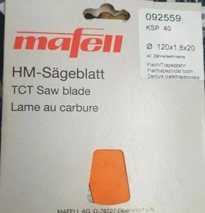 Genuine Mafell TCT Saw Blade for KSS 300 KSS 40 - 120x20x1.8 - 40 Teeth - 092559 - Picture 1 of 3