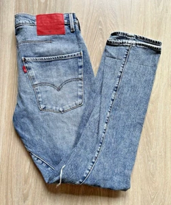 Levi's Lot 502 LEJ W30 L32 Engineered Twist Jeans Stonewash Button Fly Ripped - Picture 1 of 19