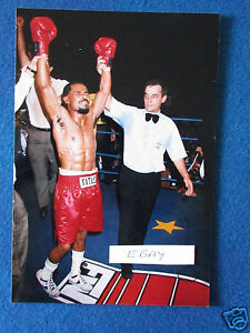 Original Press Photo - 10"x7" - Ruben Palacio after beating Colin McMillan -1992