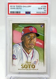2018 Topps Gallery #126 Juan Soto Rookie Card - PSA 10 - Picture 1 of 12