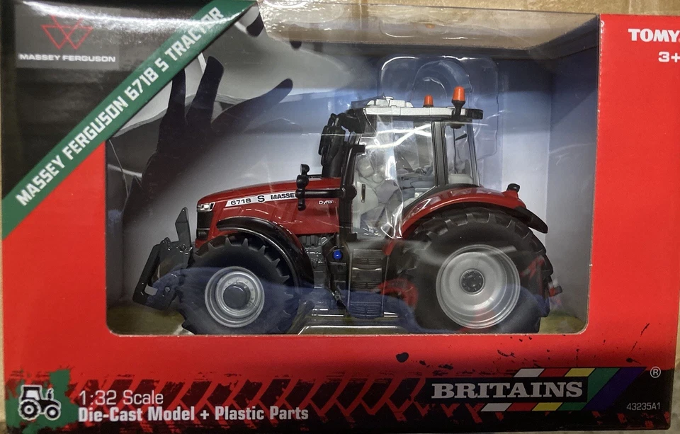 Britains 43235 Massey Ferguson 6718S Tractor 1:32 Diecast Farm Vehicle NEW BOXED - Image 1 of 1