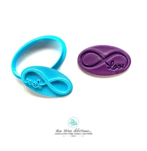 San Valentino Infinito love Cuore Formine Biscotti Cookie Cutter - Picture 1 of 1