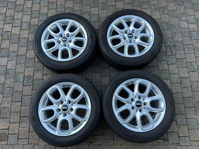 4x original MINI Sommerkompletträder 16" Loop Spoke – makelloser Zustand - Bild 1 von 4