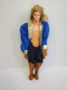 Disney Beauty Beast Ken Puppe Mattel Adam lange Haare Vintage 90er - Bild 1 von 4