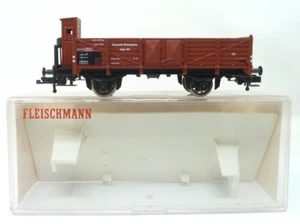 FLEISCHMANN HO 5209 DRG GONDOLA / OPEN GOODS WAGON WITH BRAKEMANS CAB BOXED - Picture 1 of 9