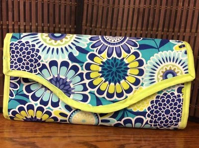 Almohadilla Cambiadora de Pañales con Bolsillos Laterales Azul Multi Chevron Portátil Boutique H2 Foto 1 de 4