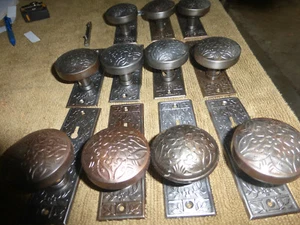 Vintage Antique 1897 Lockwood "Cairo" 18+ Pc Door Hardware Set 5321 G - Picture 1 of 6