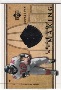 2001 Upper Deck Rookie F/X Jamal Anderson #LM-JA Jersey Atl Falcons - Picture 1 of 2