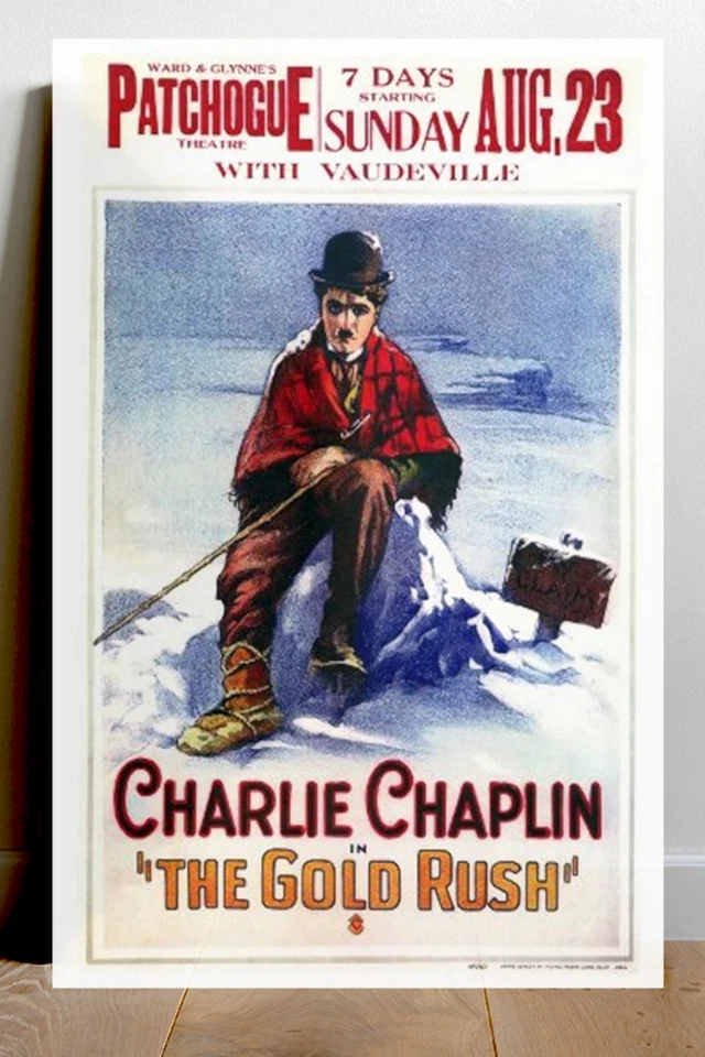 The Gold Rush Charlie Chaplin Premium Gloss 24x36 inch Poster | Vintage Film Des - Bild 1 von 1