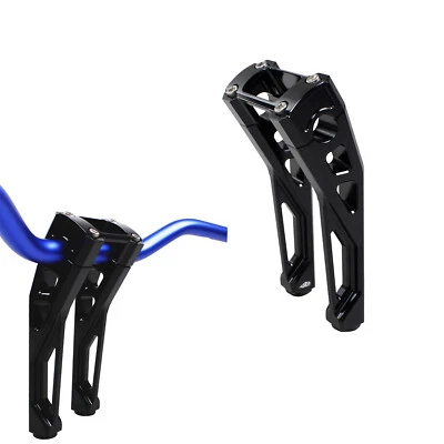 Black Inside Pullback Handlebar Riser Kit for Harley 2022-23 Low Rider ST FXRST - Image 1 of 4