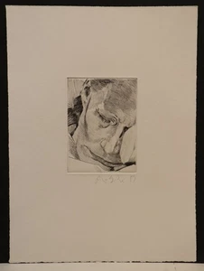 Johannes Grützke (1937-2017 Berlin) - Portrait schlafend - Radierung - 6/125 - Picture 1 of 5