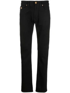 Versace Medusa Mens Slim-Fit Jeans in Black-32x32 - Picture 1 of 17