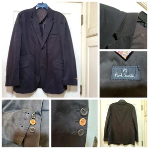 PS Paul Smith Blazer Men 44 US Brown Two Button Sport Coat Career Half Lined Dad - Picture 1 of 24