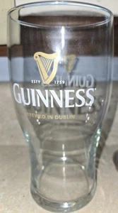 Guinness Pint Beer Glass Harp 1759 Brewed In Dublin UK Style Glass - Picture 1 of 5