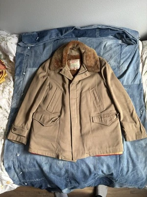 Chaqueta De Colección Años 40 Mcgregor Rubia Castor Whipcord Talla 44 Lana Corderos Como Nueva Segunda Guerra Mundial Cremallera Foto 1 de 4