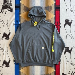 Sudadera con capucha holgada Carhartt para hombre talla 2XL ¡NUEVA CON ETIQUETAS nueva! Manga deletreada - Imagen 1 de 5
