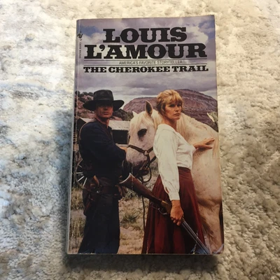 The Cherokee Trail Louis L’Amour 1997 Bantam Stagecoach Lines Western Paperback - Image 1 of 4