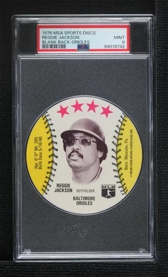 1976 MSA Discs Reggie Jackson (Baltimore Orioles) PSA 9 MINT HOF - Image 1 of 2