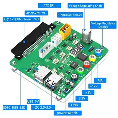 For Dell D750E-S1 Power Breaker Board Computer Accessories - Image 1 of 4