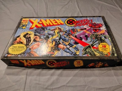 Vtg 1994 X-Men Under Siege Board Game Marvel Comics Pressman 18 Figures  - Image 1 of 4